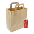 Brown Paper Sos Carrier Bags 8.5 + 4.5 X 10 Inch Outer HandlesAlternative Image1
