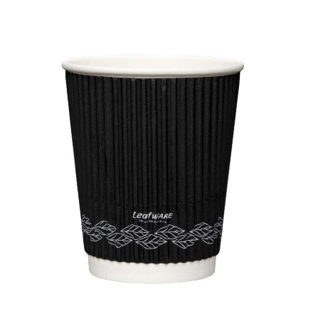 Leafware Black Ripple Cup