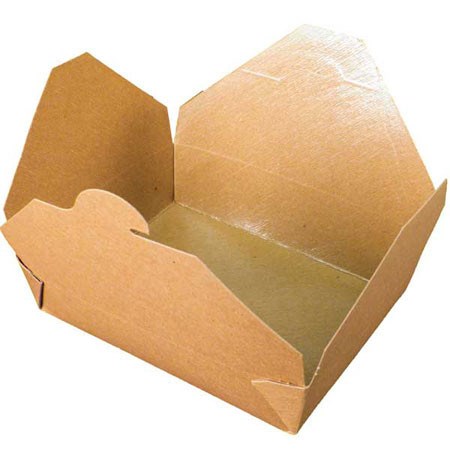 No. 12 1000Ml Leaf Kraft Deli Food Boxes