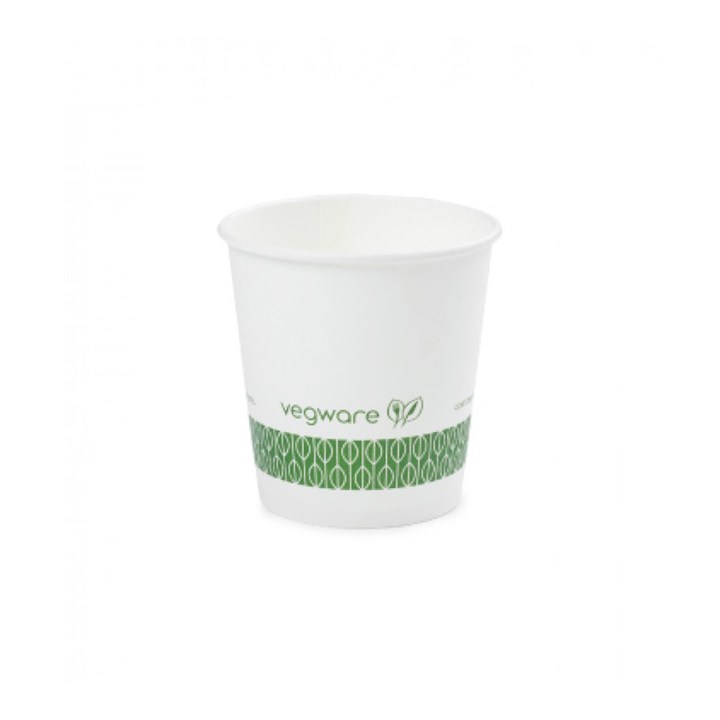 4Oz Vegware Compostable Single Wall Cup White