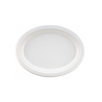 10 x 12" Oval  Bagasse Plate