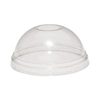9-20oz DeliStore PET Cup Dome Lid - With Hole
