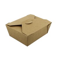 NO. 8 1000ML LEAF LEAKPROOF BROWN KRAFT FOOD BOXES