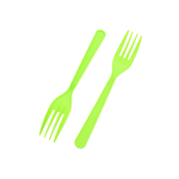 Leaf Degradable Green Plastic Forks