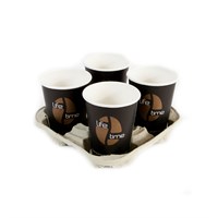 4 CUP CARRIER MADE FROM RECYCLED MATERIAL