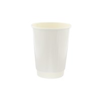 8Oz White Double Wall Cups