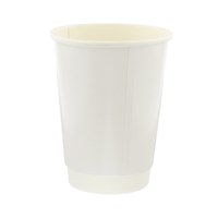 16Oz White Double Wall Cups