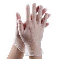 Olympia Clear Powder Free Vinyl Disposable Gloves Medium