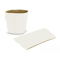 8/10Oz White Compostable Cup Sleeves/Clutches