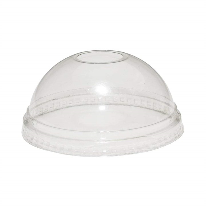 9-20oz DeliStore PET Cup Dome Lid - With Hole